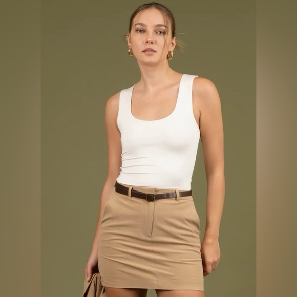 The Workshop Tops - Cream Tank Top